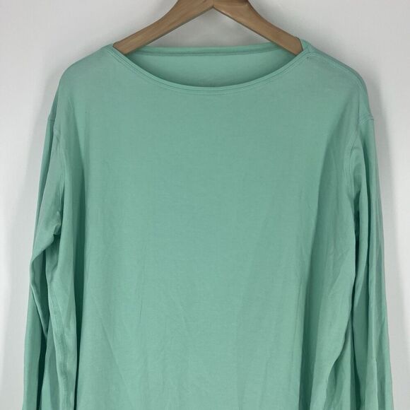 Lululemon Dress Size 6 Green Back in Action Long Sleeve Wild Mint Shift Oversize - Picture 2 of 6